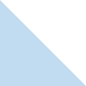 A light blue triangle fills the bottom left, separated by a diagonal line from a white triangle on the top right.